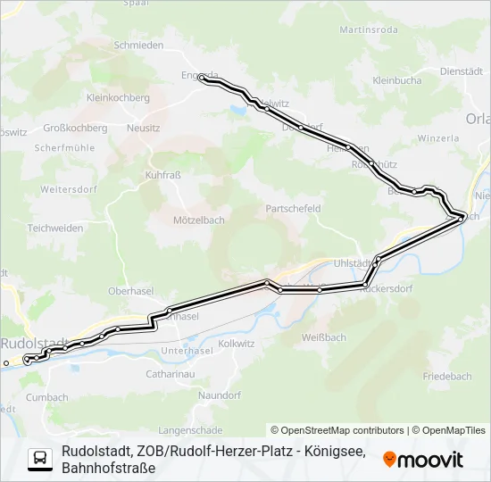 980 Bus Line Map