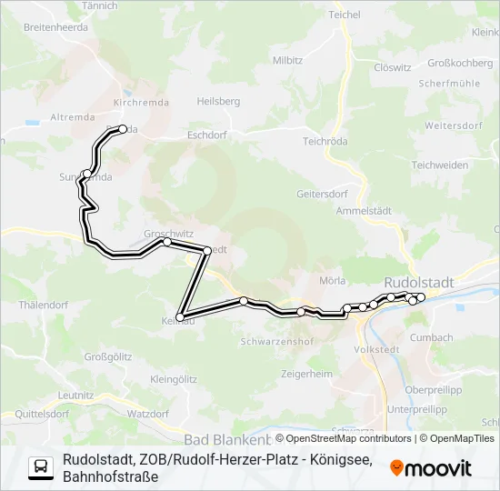 980 Bus Line Map