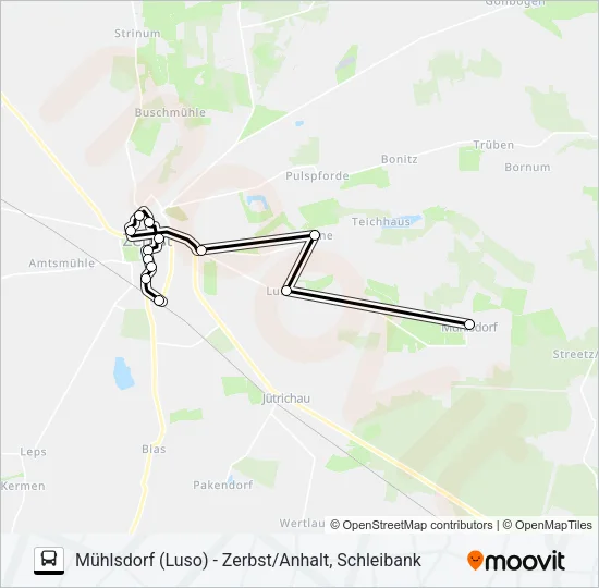 456 Bus Line Map