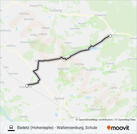 459 Bus Line Map