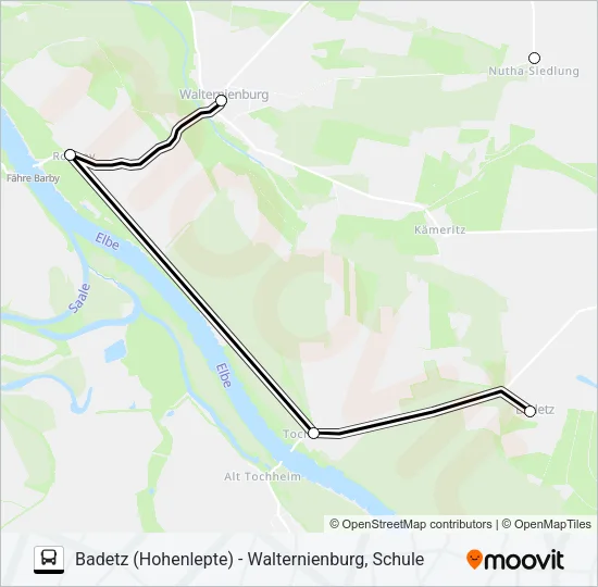 459 Bus Line Map