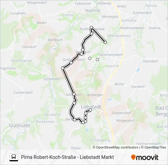 Автобус 204: карта маршрута
