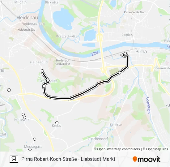 Автобус 204: карта маршрута