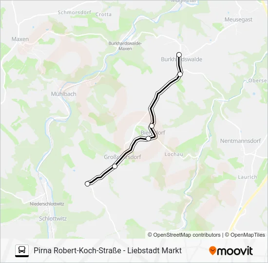 Автобус 204: карта маршрута