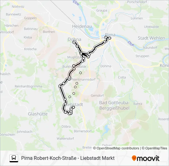 Автобус 204: карта маршрута