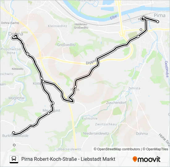 Автобус 204: карта маршрута