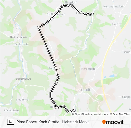 Автобус 204: карта маршрута