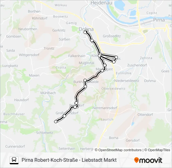 Автобус 204: карта маршрута