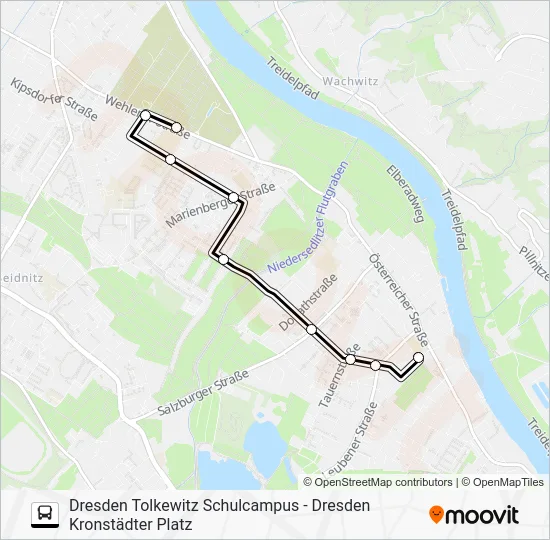 Автобус EV 9: карта маршрута
