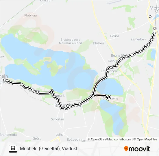 Автобус 720: карта маршрута