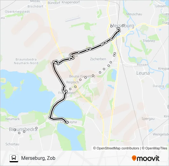 Автобус 720: карта маршрута