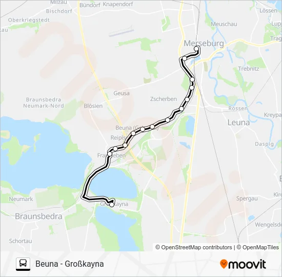 Автобус 720: карта маршрута