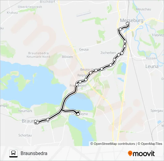 Автобус 720: карта маршрута