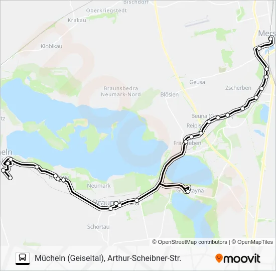 Автобус 720: карта маршрута
