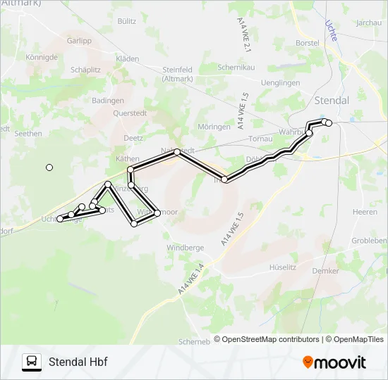 940 Bus Line Map