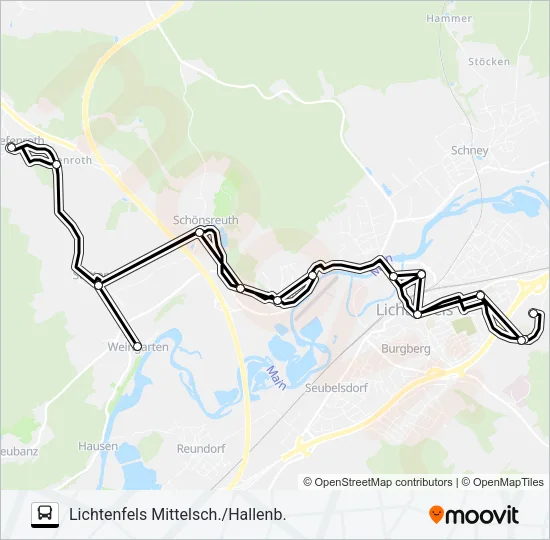 Автобус 1205: карта маршрута