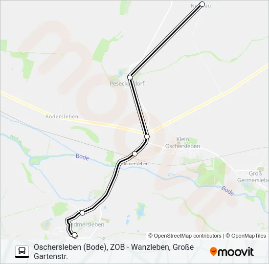 Buslinie 651 Karte