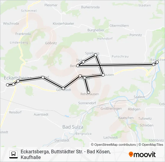 Автобус 603: карта маршрута