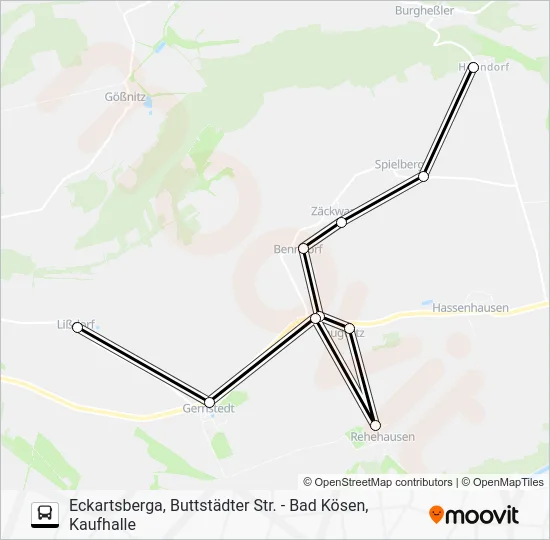 Автобус 603: карта маршрута