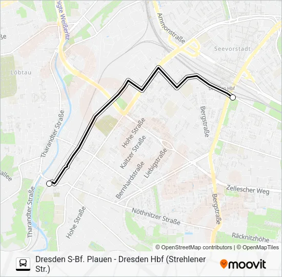 Автобус S3: карта маршрута