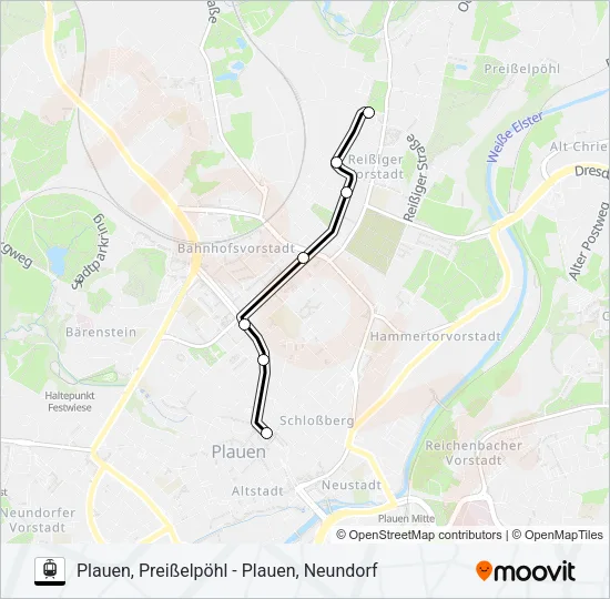 E1 Light Rail Line Map