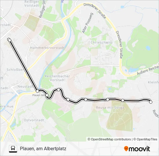Автобус EV4: карта маршрута