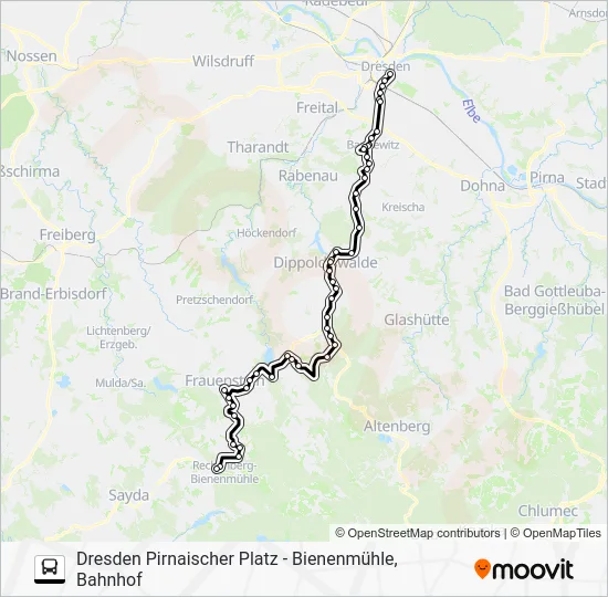 Автобус 365: карта маршрута