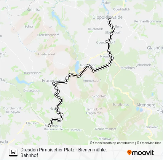 Автобус 365: карта маршрута