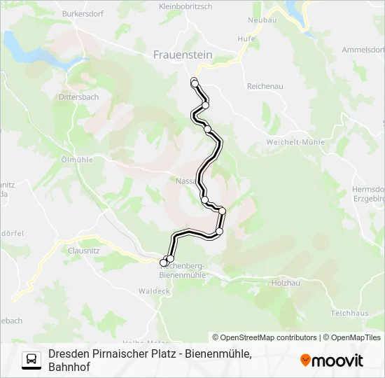 Автобус 365: карта маршрута