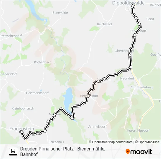 Автобус 365: карта маршрута