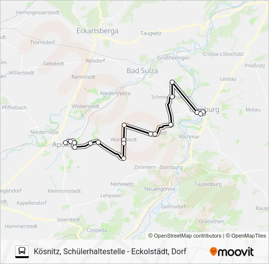 Автобус 282: карта маршрута