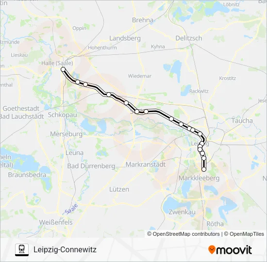 Поезд S3: карта маршрута