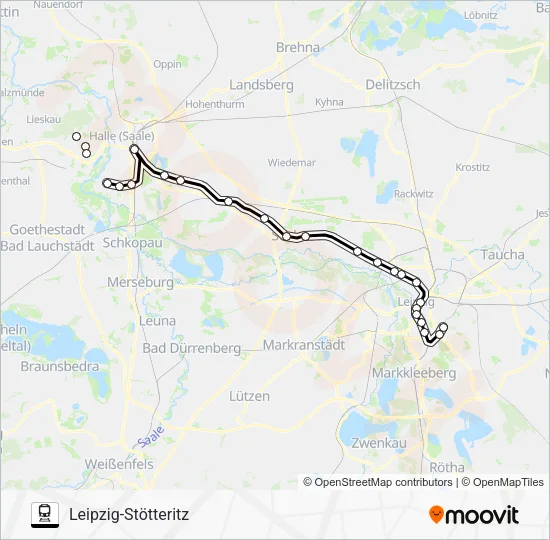 Поезд S3: карта маршрута