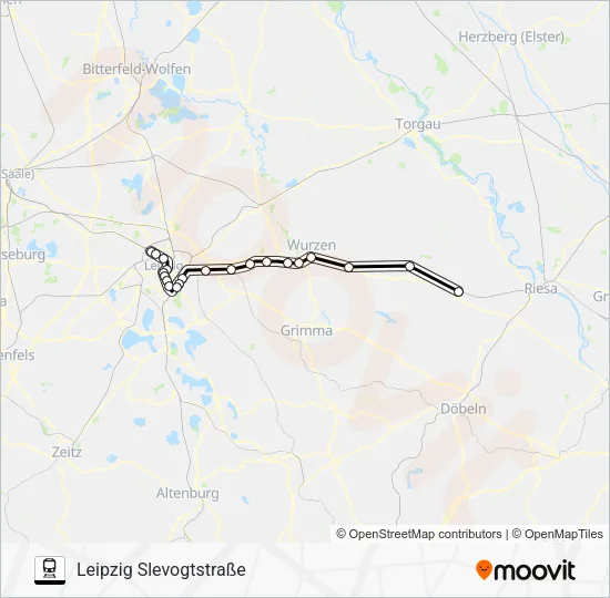 Поезд S3: карта маршрута