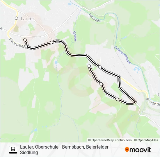 Автобус 381: карта маршрута