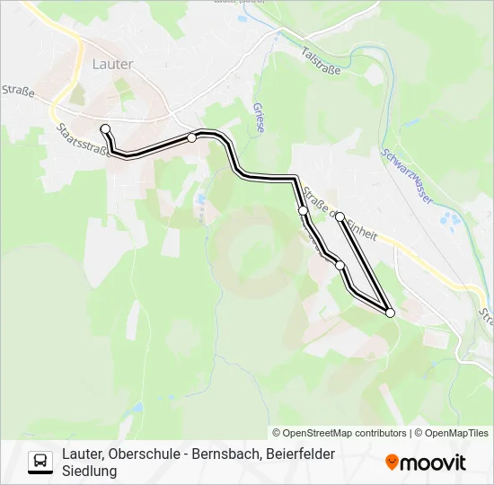 Автобус 381: карта маршрута