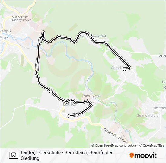 Автобус 381: карта маршрута