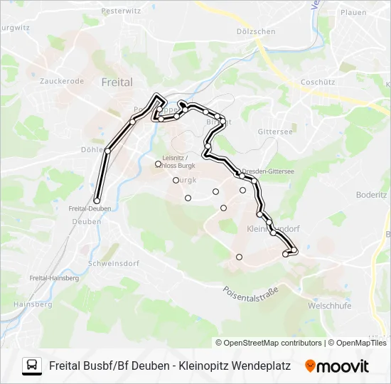Автобус 164: карта маршрута