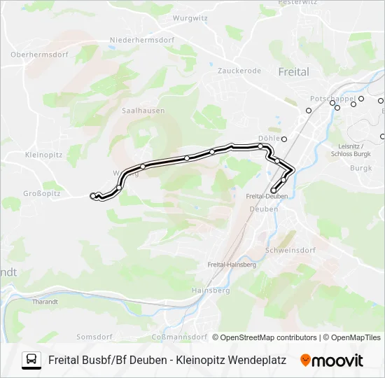Автобус 164: карта маршрута