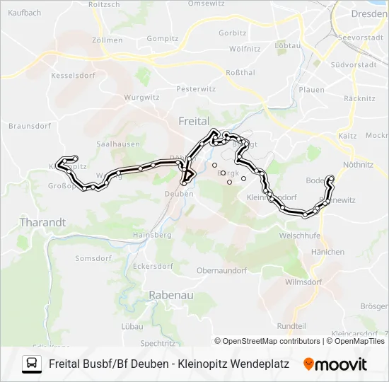 Автобус 164: карта маршрута