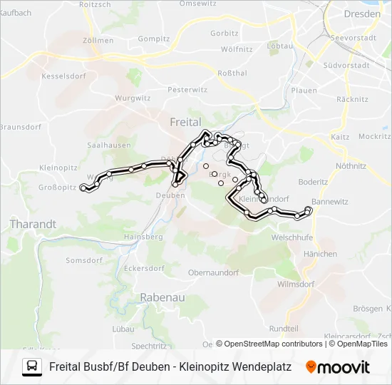 Автобус 164: карта маршрута