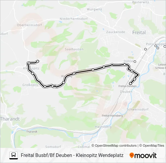 Автобус 164: карта маршрута