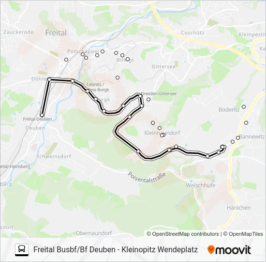 Автобус 164: карта маршрута