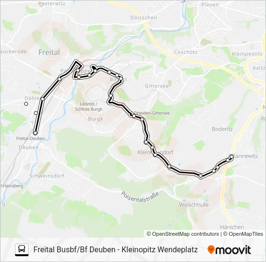 Автобус 164: карта маршрута