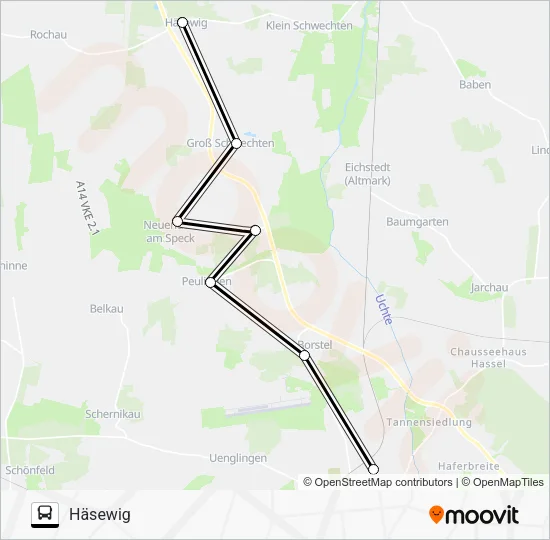 Автобус 950: карта маршрута