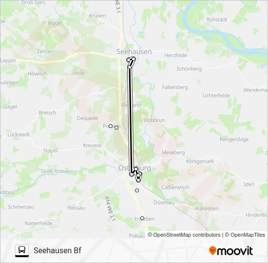 Автобус 950: карта маршрута