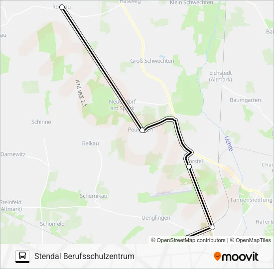 Автобус 950: карта маршрута