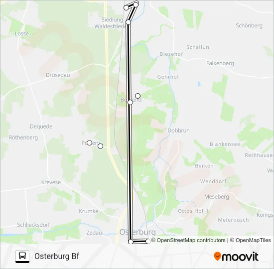 Автобус 950: карта маршрута