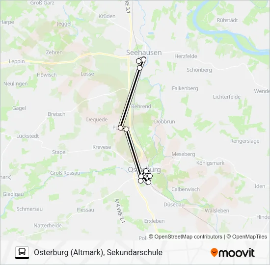 Автобус 950: карта маршрута