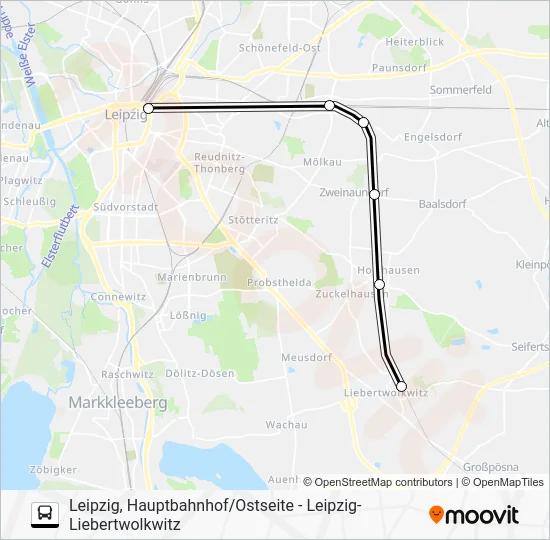 Автобус RB113: карта маршрута